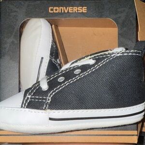 Converse Kids Black and White High-Top Sneakers